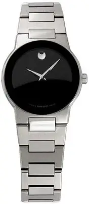 NEW IN BOX MOVADO WOMENS SAFIRO 0605806 MUSEUM STEEL QUARTZ SWISS 27MM WATCH