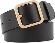 [ZPGVWXKO] Women Belt Square Buckle Vintage Women Belt Adjustable Waist Belt Waistband for Jeans Dress Skirt Jumpsuit Blouse