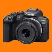 Canon EOS R10 Mirrorless Camera (18-45mm Lens) With Adapter - Brand New
