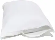 National Allergy Premium 100% Cotton Zipped Pillow Protector - 40 x 40 cm - White - Hypoallergenic Bed Bug and Dust Mite Pillow Case - Breathable Cover