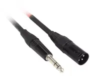Rockville RCXMB30R 30' Male REAN XLR to 1/4'' TRS Cable Red 100% Copper