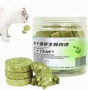 Cat Grass Biscuits - Kitten Snacks Food Biscuits Chew Toy | Chewable Cat Treats for Pet Kitten of Any Age Breath Refresh Teeth Cleaning