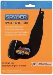 Spyder Grout Out Remover Steel W/ Tungsten Carbide Grit For Joint 3/16 - 3/4"