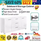 Buffet Sideboard Cabinet Storage Modern Kitchen Cupboard Drawer High Gloss White