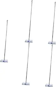 OHPHCALL 5pcs Telescopic Flagpole Car Flag Support Household Flag Base Metal Flag Poles Flag Display Bracket Parade Flagpole Office Flag Holder Practical Flagpole Holder Imitation Marble