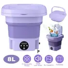 8L Portable Washing Machine Mini Washer Foldable Washer Travel Laundry Machine
