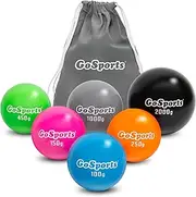 GoSports Plyometric Weighted Balls for Baseball & Softball Training 6 Pack - Variable Weight Balls to Improve Power and Mechanics, Choose Your Set