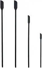 4X Silicone Mini Spatula Jar Scraper Scoop Tip Long Spatula Cosmetic Bottle，Mini Spatula for Makeup, Reusable Thin Jar Scraper, Last Drop Spatula for Beauty and Kitchen