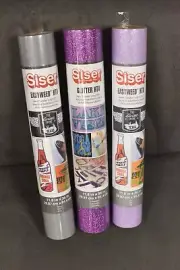 NEW PURPLE & GREY BUNDLE Heat Transfer Vinyl HTV Siser Easyweed, Cricut