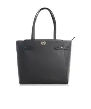 Carmen pebbled-leather tote bag One size Black