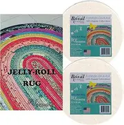 Jelly Roll Rug Kit Bundle, Including Pattern and Two (2) Rolls of Bosal Katahdin Batting On-A-Roll