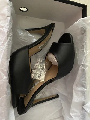 Tony Bianco 7 Peep Toe Black