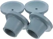 SHERCHPRY 4pcs Bath Chair Leg Covers Non-slip Shower Stool Feet Replacement Pads for Home Hospital Use Gray