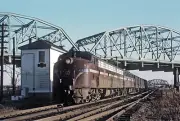 PRR EMD E8A No. 5803 5 x 7 Photo Train No. 72, the Red Bird at Hartsdale IN 1965