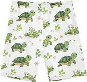 [Caihoyu] Toddler Girls Shorts Stretchy Cotton Tumbling Shorts Bathing Suits for Beach