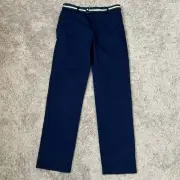 Polo Ralph Lauren Boys Prepster Chino Pants Stretch Navy Blue W/ Belt Sz 18 NWT