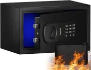 Fire Resistant Safe Box with Fireproof Waterproof Bag and Sensor Light,0.4 Cubic