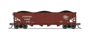 Broadway Limited 7428 N Scale MILW 30s/40s CMStP&P ARA 70-Ton Quad Hopper (4)