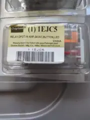 Dayton 1Ejc5 General Purpose Relay, 24V Ac Coil Volts, Square, 8 Pin, Dpdt
