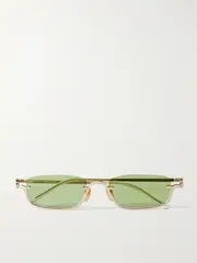 [GUCCI EYEWEAR] GUCCI EYEWEAR - Gg Square-frame Gold-tone Sunglasses - One size One size Gold