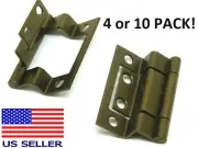 (4 - 10) Offset 2" Hinge Statuary Bronze Bench Lid Wooden Box Chest Cabinet HF