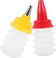 ABOOFAN Plastic Squeeze Bottles for Cookie Icing Lightweight and Portable for Cake Decorating Accessories Random Color