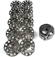 Bobbin Case with 10 Bobbins Sewing Machines Replacement Bobbins for Brother, ...