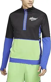 [Nike] Mens Element Wild Run Black Mock Neck Quarter-Zip Moisture Wicking Moisture Wicking Shirt XXL