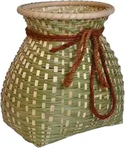 ABOOFAN 1pc Pastoral Style Woven Bamboo Storage Container Retro Flower Basket for Home Decor Multi Purpose Fish Basket Odor and Design for Outdoor Picking as Decorative Accent