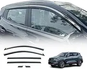 OAD4X4 Weathershields Compatible with Chery Tiggo 4 Pro 2024-Onwards, Stainless Edge Weather Shields Window Visors Wind Deflectors Sun Rain Guard 6PCS Set