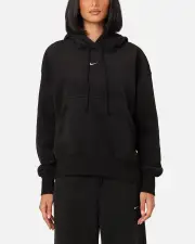 [Nike] Nike Women's Sportswear Phoenix Plush Oversized Cosy Fleece Hoodie Black/sail - Size M M Black/Sail