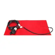 25W 12V Universal Motorcycle ATV Seat Heated Cushion Winter Warmer Waterproof Pad Heating Pad Mat red