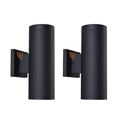 Modern Outdoor Porch Light Patio Light in 2 Lights Dusk to Dawn Photocell