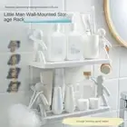 Shelf Hooks Rack Human Shaped Wall Shelf Bathroom Organizer Stand