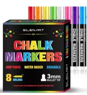 8 pcs Liquid Chalk Markers for Blackboard Glass Windows Dry Erase Board Acrylic