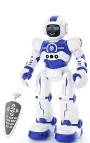 Robot Toys for Kids,Programmable Remote Control Smart Walking 5th Robot-blue