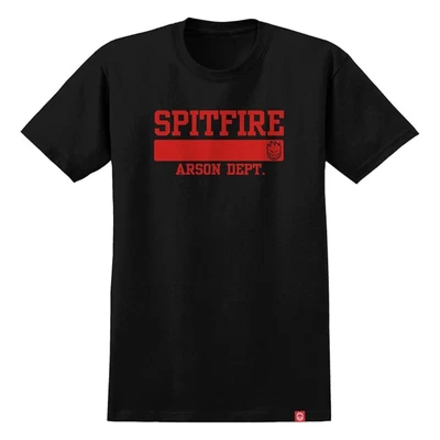 Spitfire Wheels Men's Arson Department S/S T-Shirt Black/Red