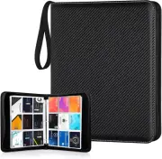 Premium Zippered Trading Card Binder - 900 Double-Sided Pockets (9-Pocket Pages)