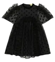 [Stella McCartney Kids] Stella McCartney Kids Polka-dot tulle dress Y 4 black