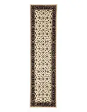 Sydney Ivory And Black Runner Rug