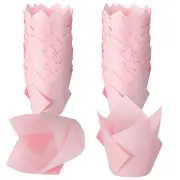 200 Pack Tulip Cupcake Liners Paper Baking Cups Greaseproof Muffin Liners Gre...