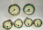 Smiths Replica Kit- Elec Temp + Oil + Fuel + Amp Gauge+Speedo+Tacho 85 mm red
