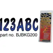 Hardline Products Letter/Number Set Charcoal/Black #CHBKG200