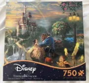 Ceaco Disney BEAUTY AND THE BEAST Thomas Kinkade 750 pc Puzzle Brand New Sealed