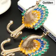 Peacock Curtain Hook Wall Hook Alloy Vintage Peacock Antique Wall Hangers Bathro