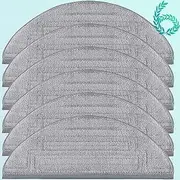 6 Pack Mop Cloth Pads Replacement for Roborock S8 Pro Ultra Robot Vacuum, Upgraded Reusable Microfiber Dual Sonic Mopping Pad Accessories