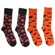 Halloween Socks Funny Novelty Socks Pumpkin Bat Patterned Ankle Socks