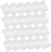 HOMSFOU 100pcs Jewelry Pouch PVC Self Sealed Bags for Earrings Bracelets and Crafts Portable Storage for Travel and Daily Use Transparent Durable