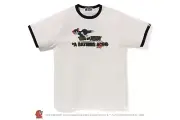 42836 bape x tom and jerry 85th ringer tee ivory XL
