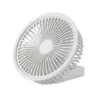 Foldable Fan Cooler 3 Speed 1200mAh Desk Fan for Office/Home/Dorm (White) Hot